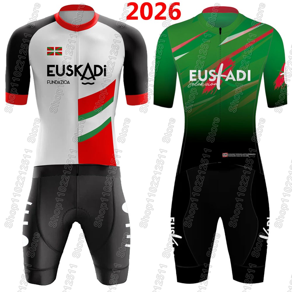 Cycling Bib Shorts - Euskadi Takımı Bisiklet Forması 2026 Seti