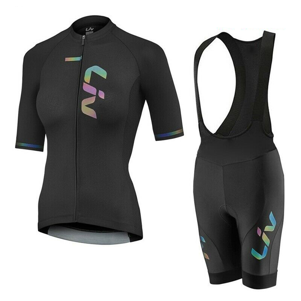 Cycling Bib Shorts - LIV yaz bisiklet Jersey Bib şort